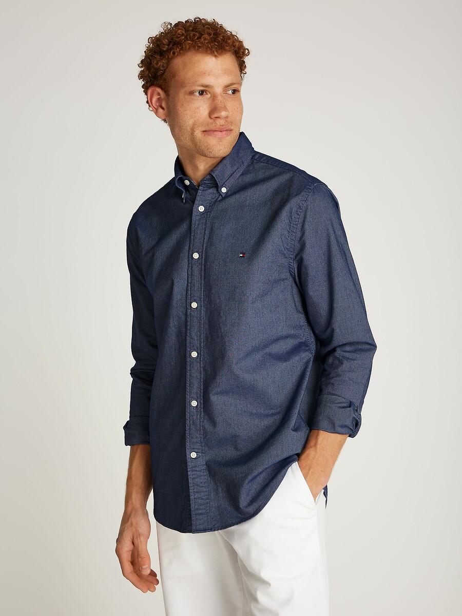 TOMMY HILFIGER<br>Camisa Oxford reta