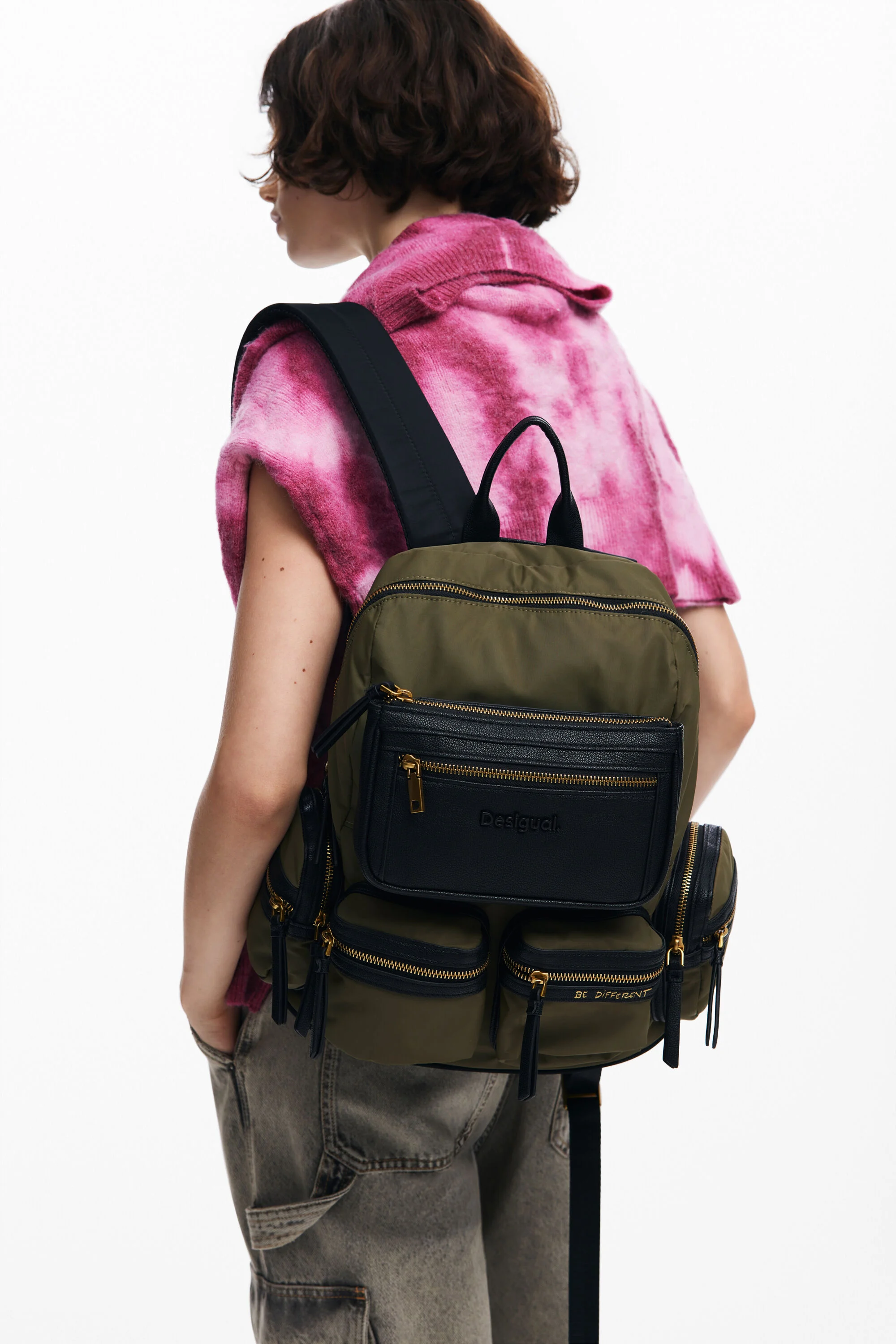 Mochila de nylon de alta capacidade