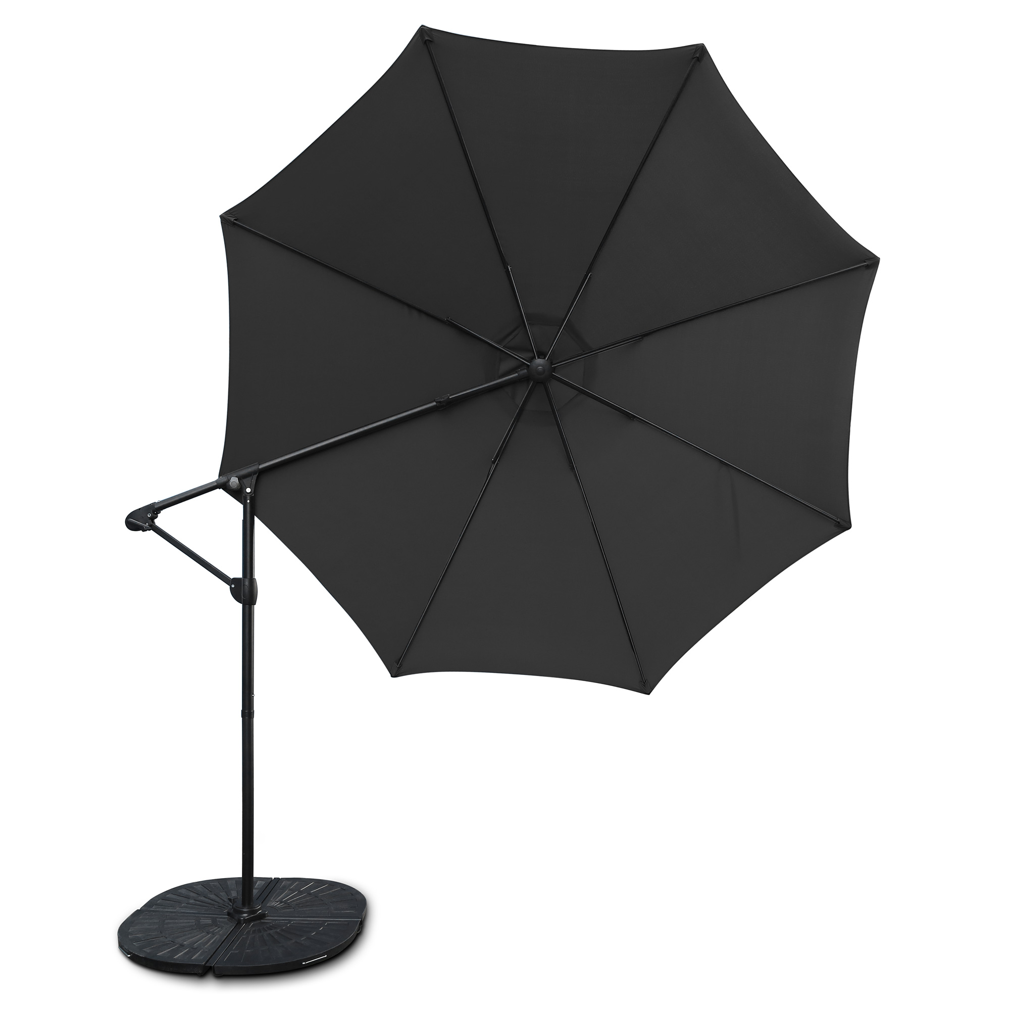 Sonnenschirm 'Tenderson' dunkelgrau, Ø 300 cm, H 230 cm günstig bestellen