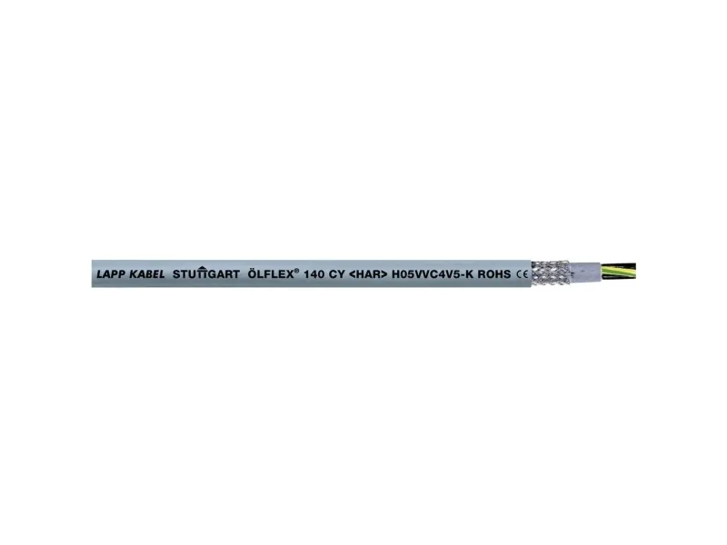 LAPP H05VVC4V5-K (NYSLYCYÖ-JZ) Styreledning 5 G 1.5 mm² Grå 35732/50 50 m