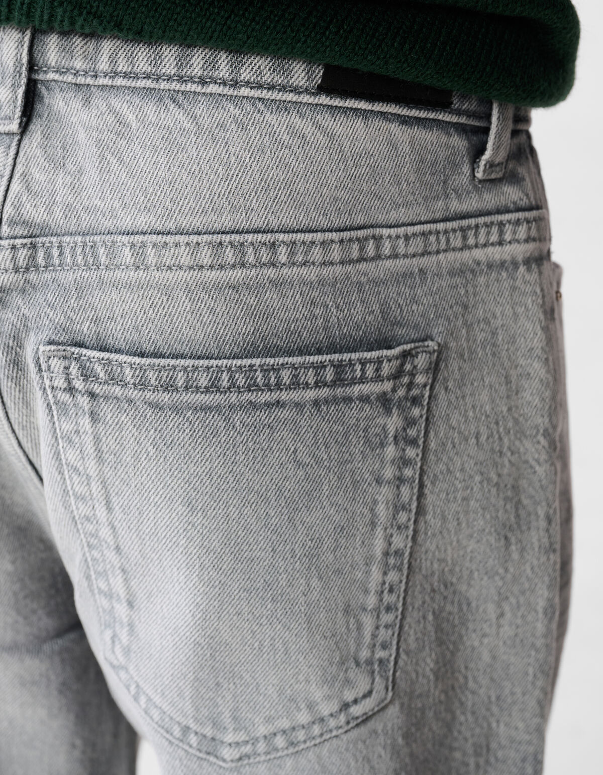 Baggy Fit Jeans Lichtgrijs