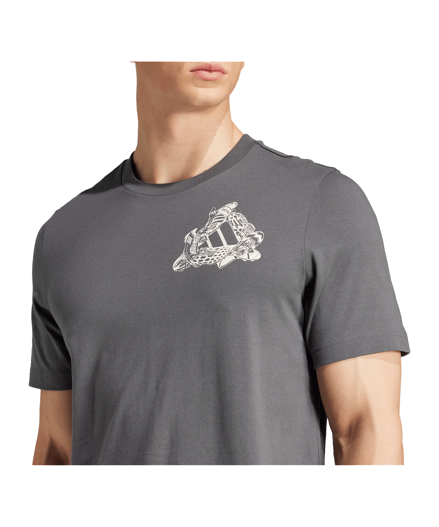 adidas Football Kicks Graphic T-Shirt Grau
