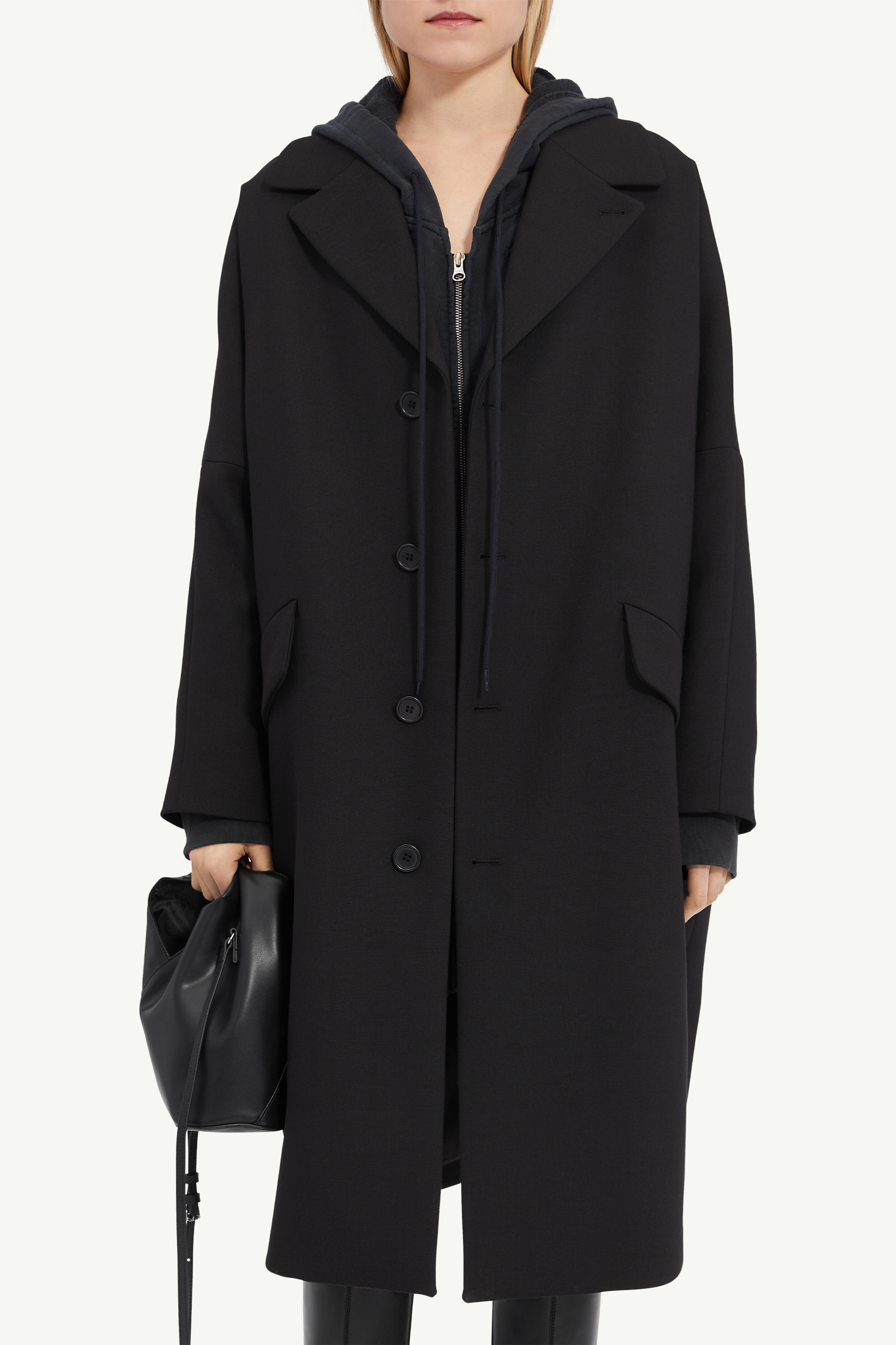 Manteau en gabardine de laine