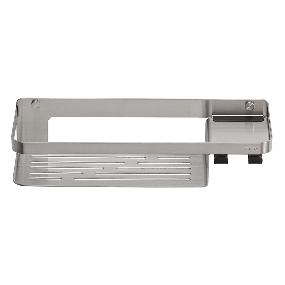 Tiger Caddy douchemand met handdoekhaak 32cm RVS geborsteld