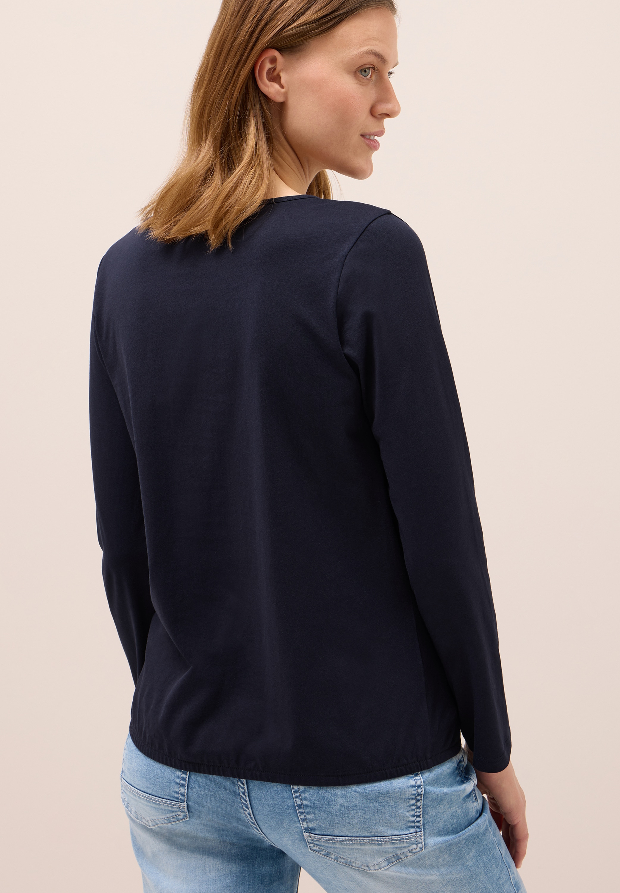 Cecil Tunikashirt , Split Neck, unifarben