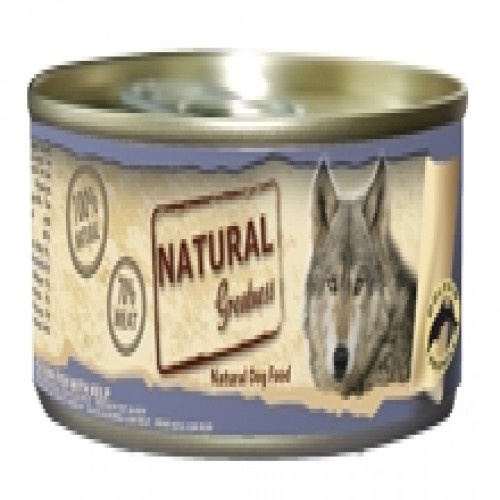 Pacote com 12 latas de ração úmida para cães, sabor peixe do mar.