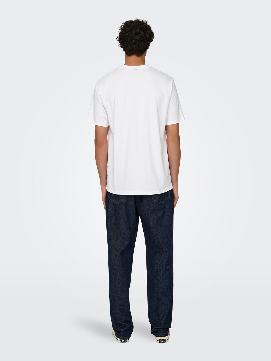 ONSLEVI T-shirt Bright White
