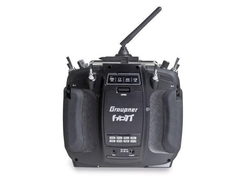Graupner Fernsteuerung mz-24 PRO 12-Kanal HOTT 12-Kanal Sender mit Telemetrie für Flugzeuge und Helikopter