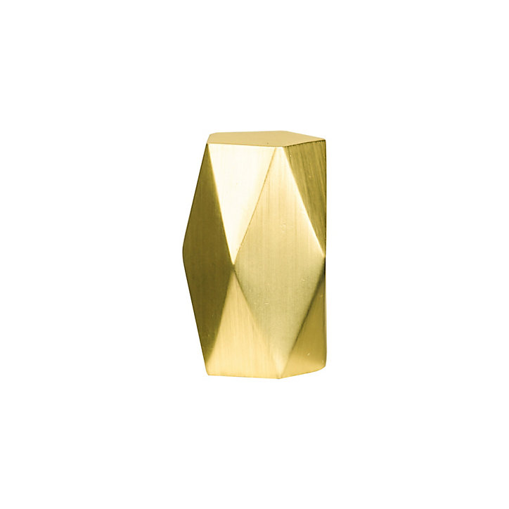 Embout forme géométrique pour barre à rideau GoodHome 19 mm Elasa or