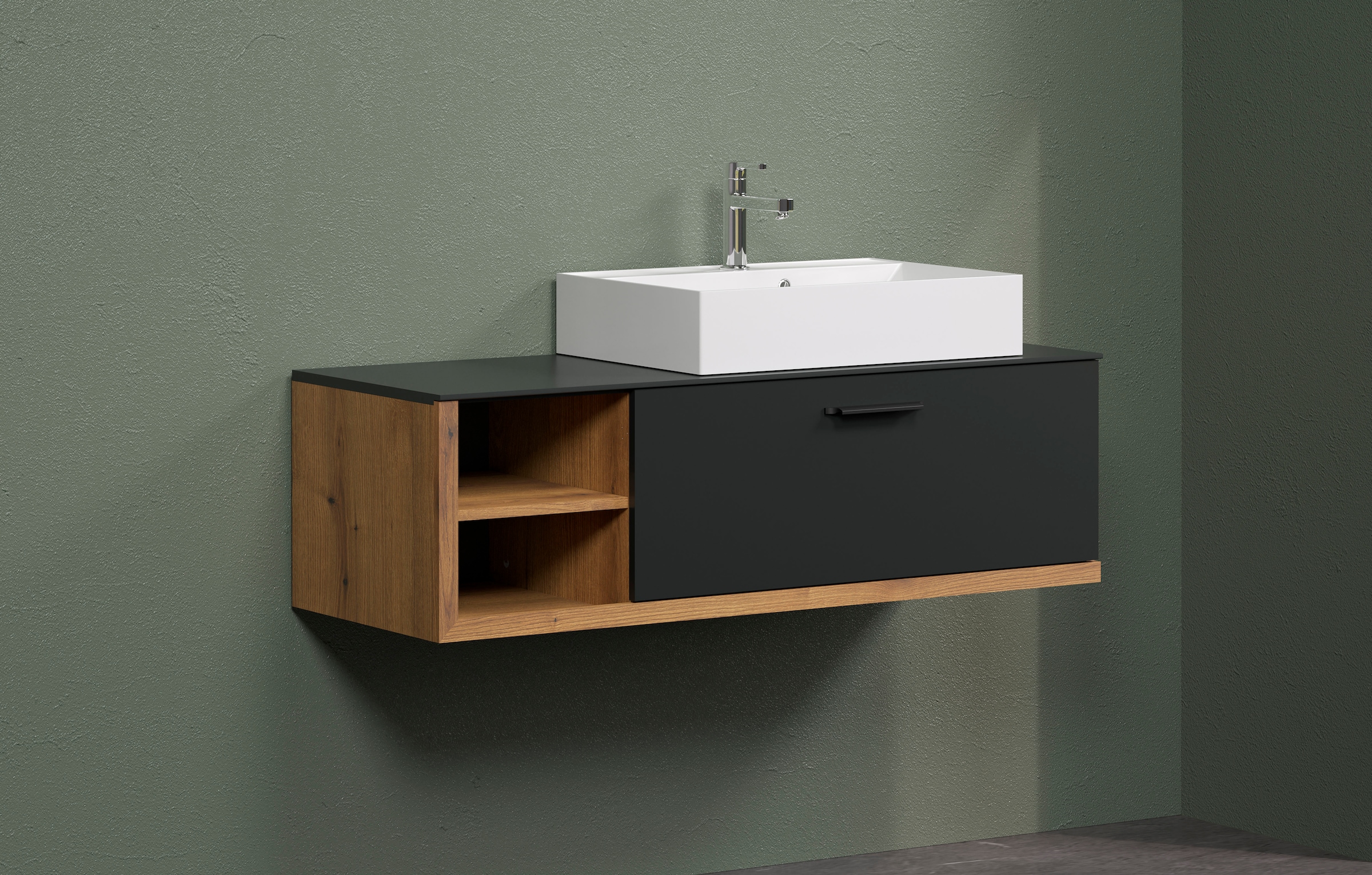 welltime Waschtisch »Premont« Eleganter Waschbeckenunterschrank mit 60 cm Waschbecken - Softclose