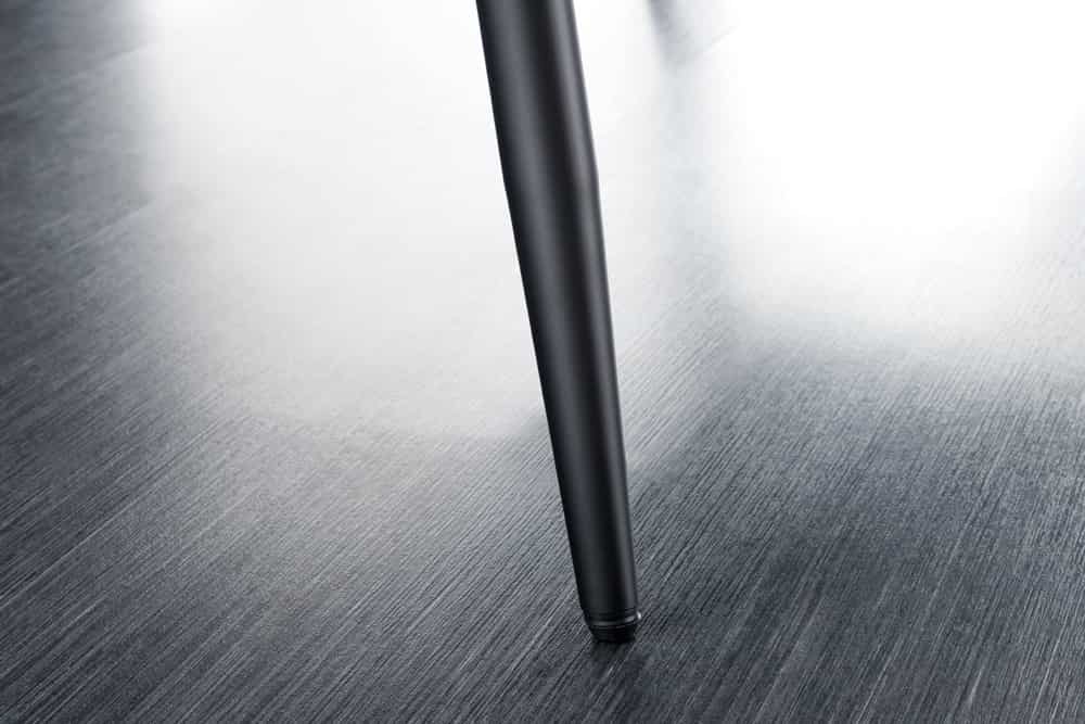 Design Sitzbank TURIN 160cm braun schwarz Metallbeine mit Armlehne