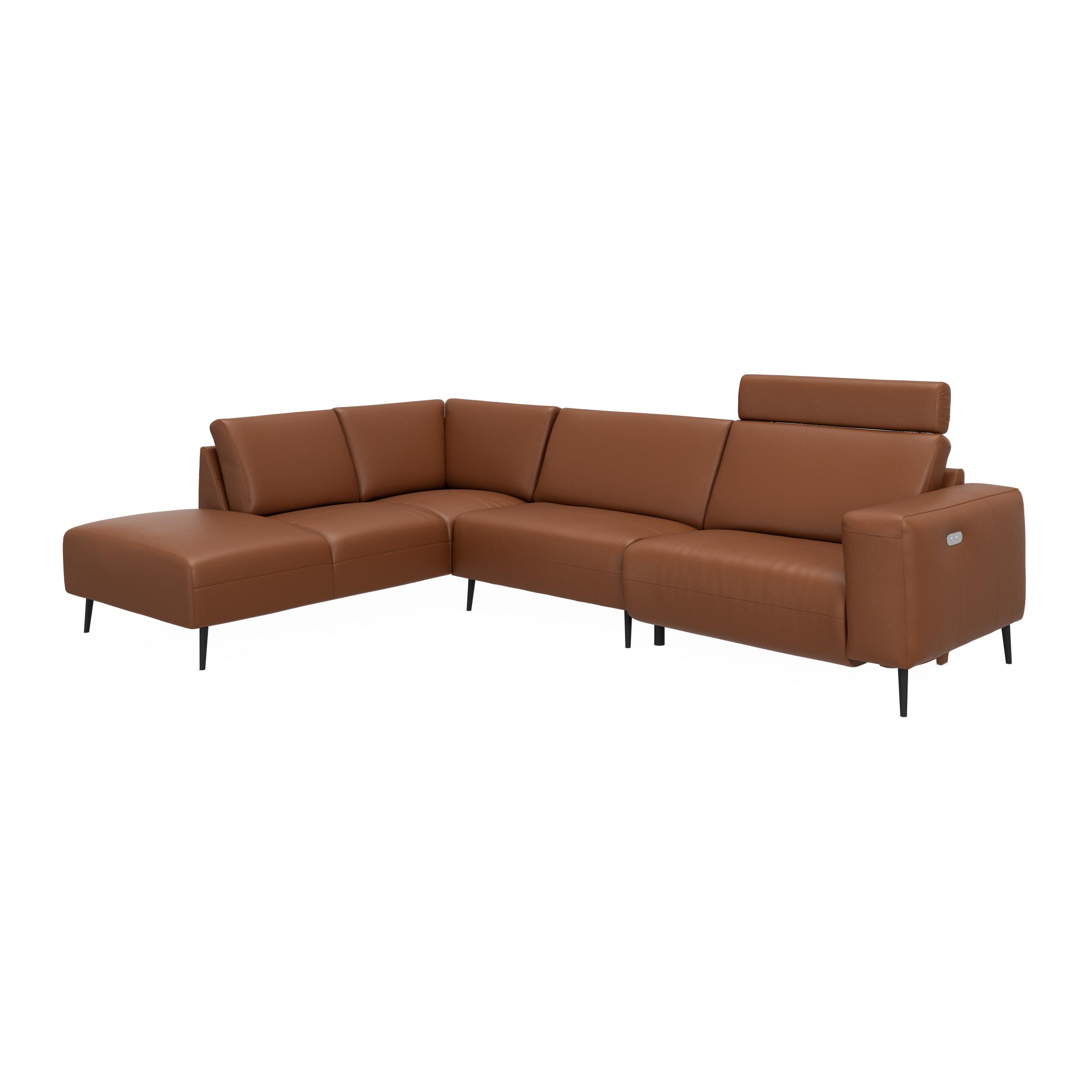 Remus venstrevendt sofa med pufafslutning