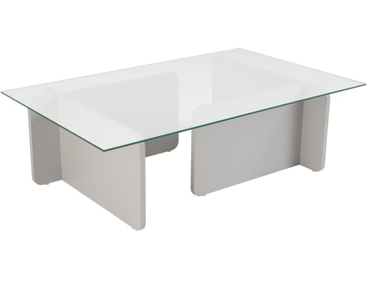 CONCEPT1 - Table basse Flavio gris 105 x 65 x h30cm