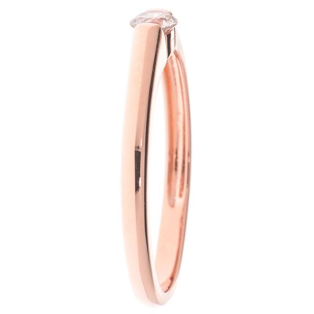 Solitär-Ring, Brillant, 0,15 ct., Silber 925 poliert
