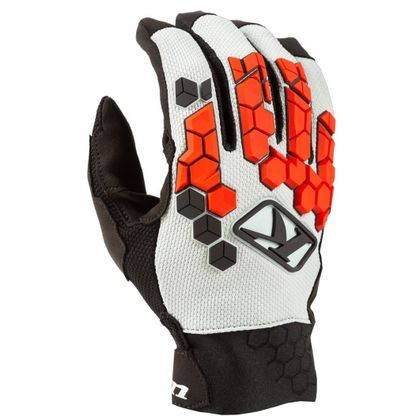 Gants cross KLIM DAKAR - REDROCK 2023 - Blanc / Rouge