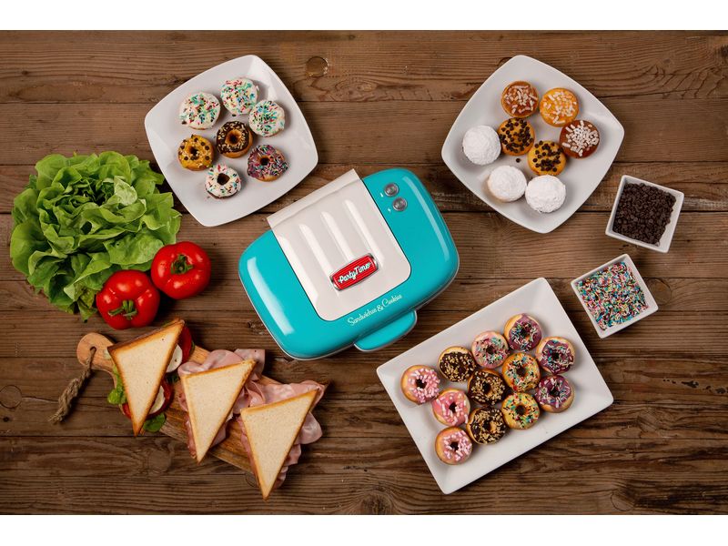 Ariete Multifunktionsgrill Party Time ARI-1972-BL 700 W, Bl Sandwich- und Keksmaschine