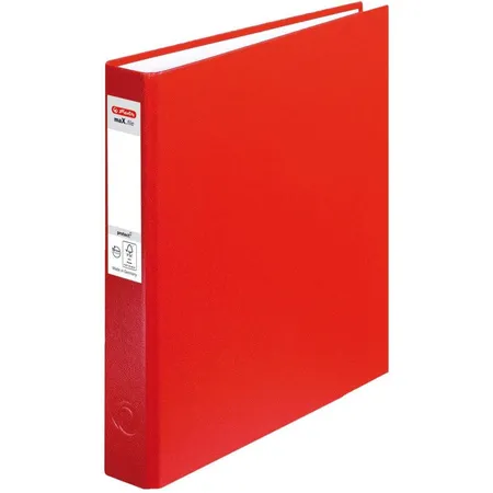 Herlitz Ringbuch maX.file pRotect mit 2-Ring-Kombi-Mechanik, A5, rot