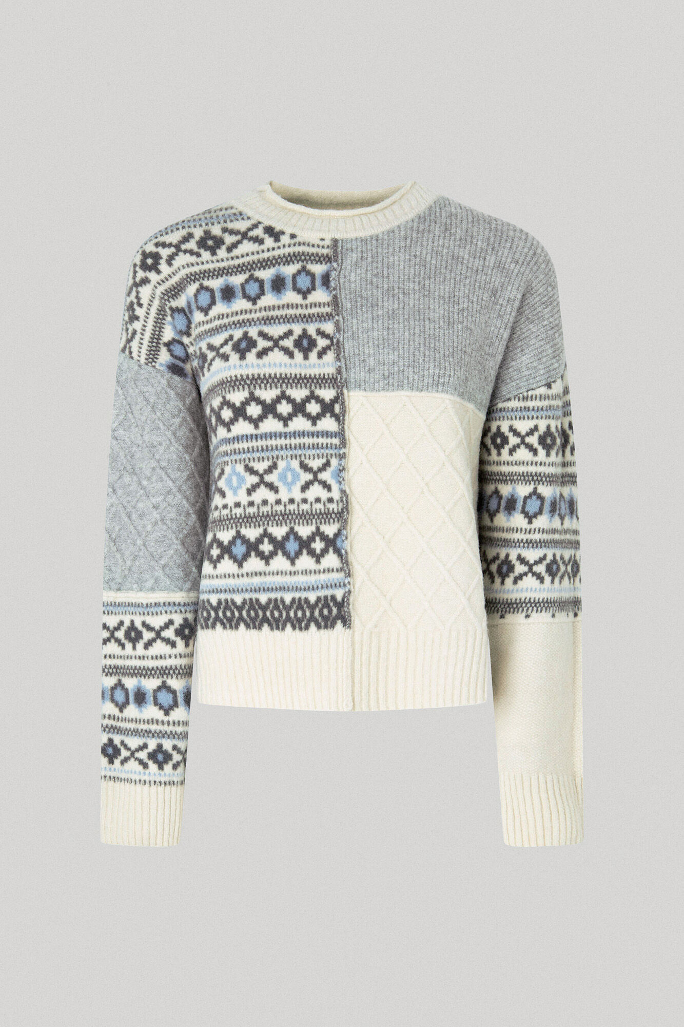 Jersey jacquard patchwork
