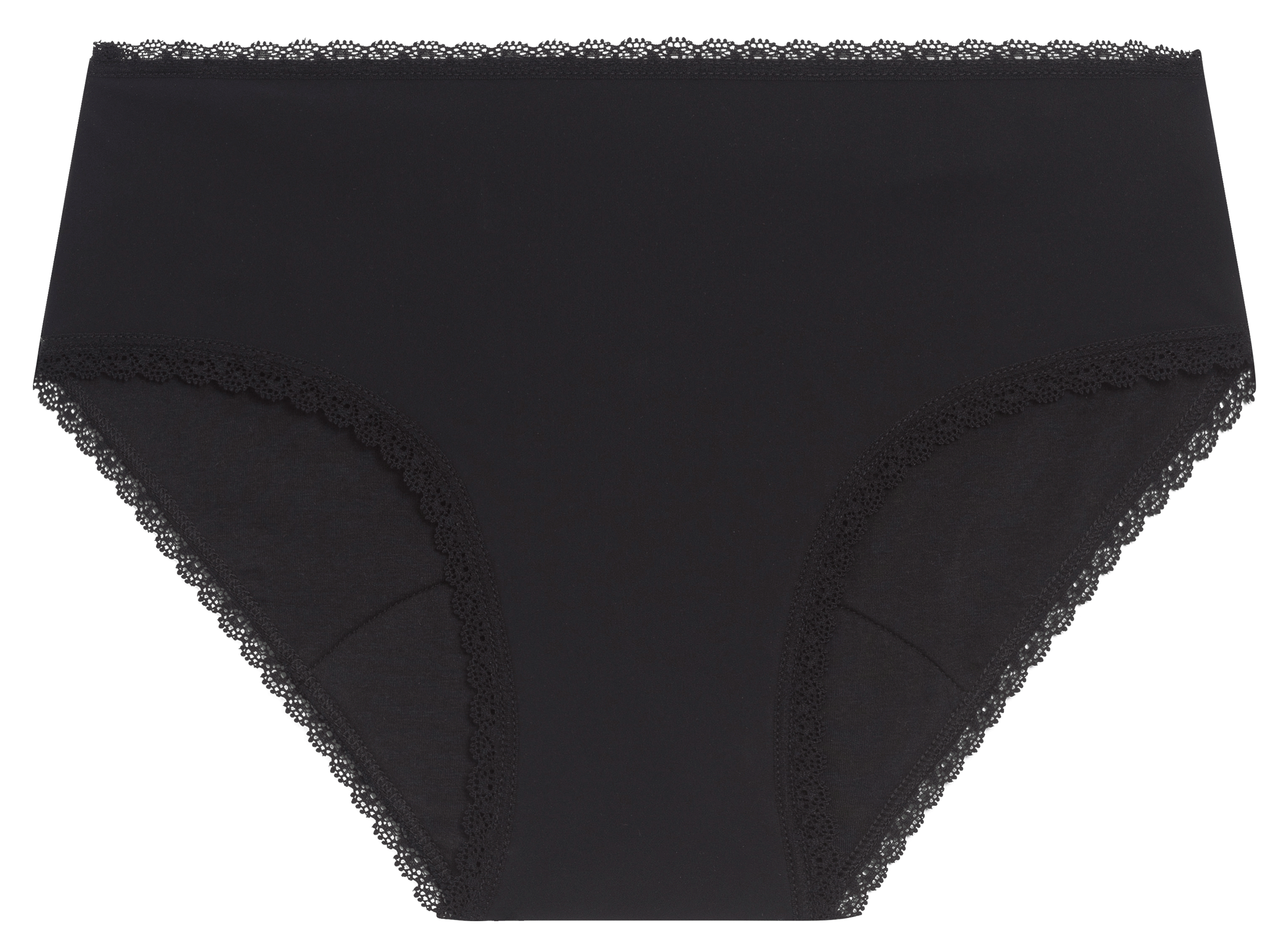 CALLIE - Culotte menstruelle flux abondant en coton biologique | Noir