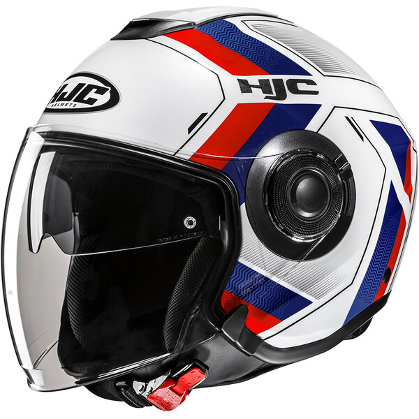 HJC - Casque i40 N Velu MC21 / Blanc / Rouge / Bleu