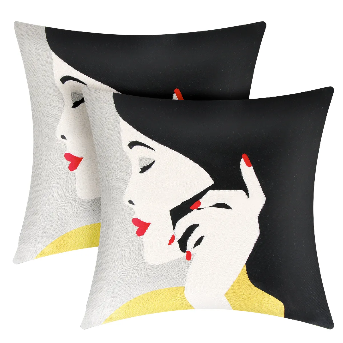 Avizar Lot de 2 Housses de Coussin - Art Orbella