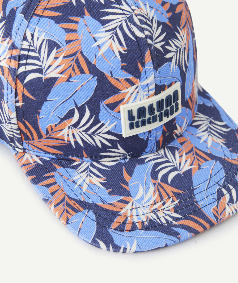 CASQUETTE GARÇON AVEC IMPRIMÉ FLEURI AVEC PATCH