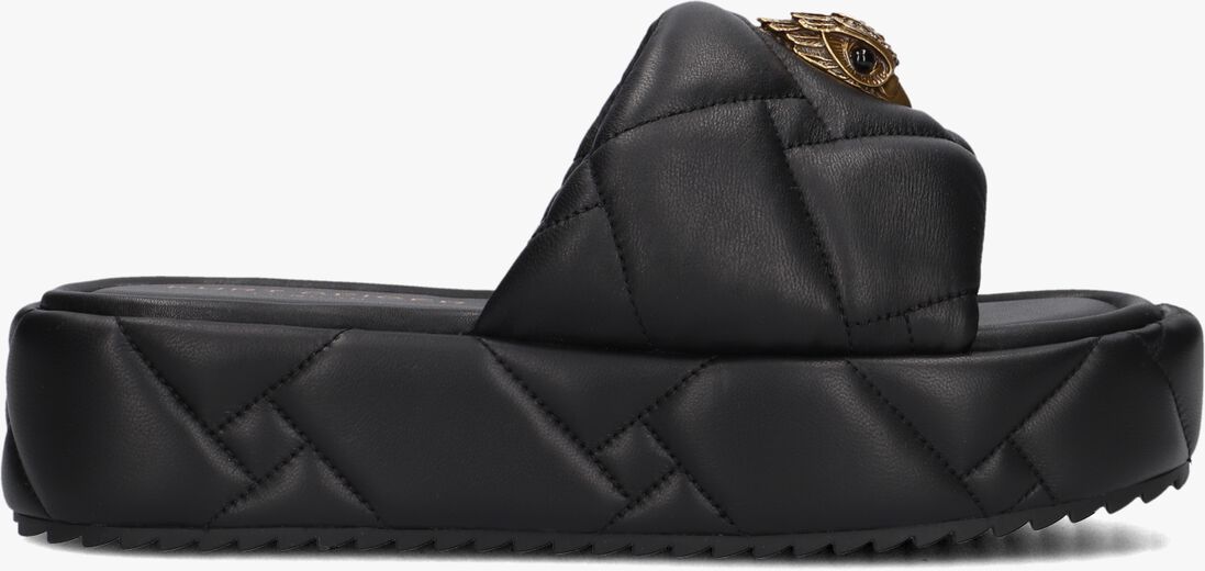 KURT GEIGER LONDON zwarte kurt geiger london slippers kensington puff flatform