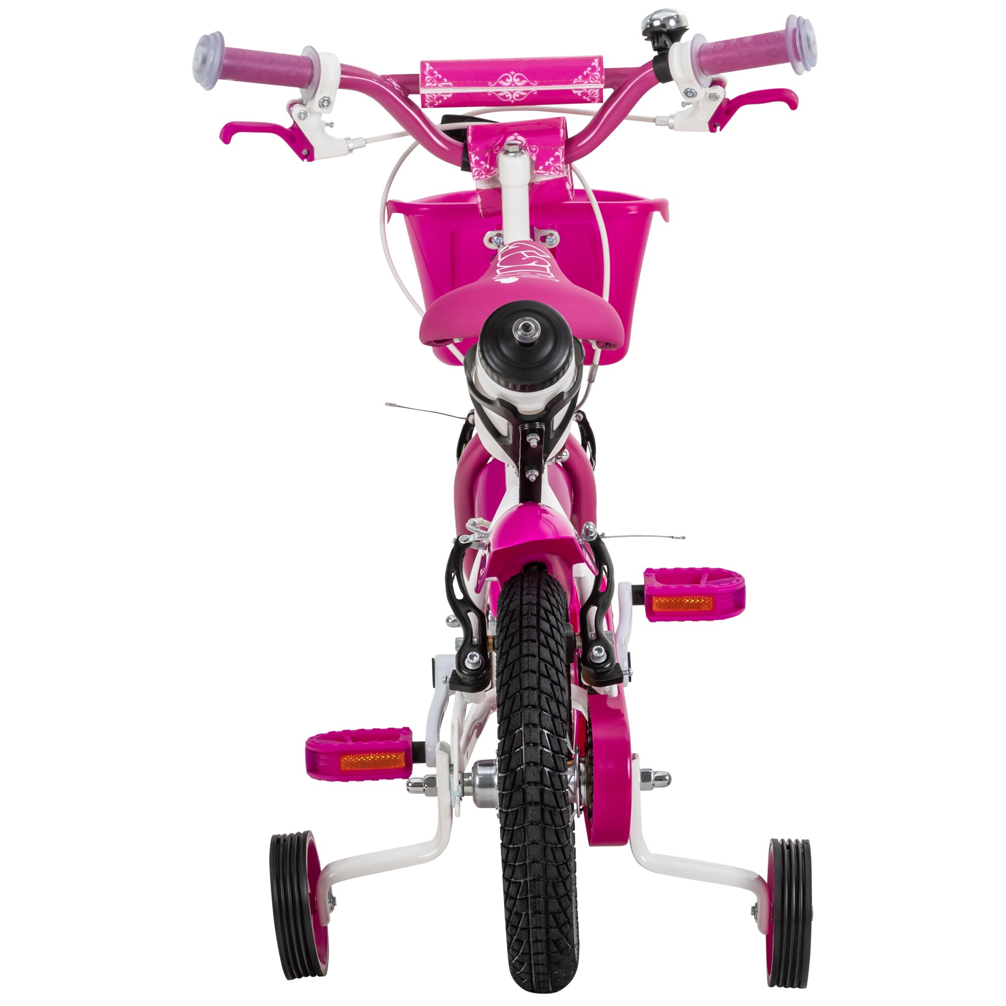 Actionbikes Kinderfahrrad Daisy 12 Zoll, pink, Stützräder, Korb, V-Brake-Bremsen, Antirutschgriffe (East)