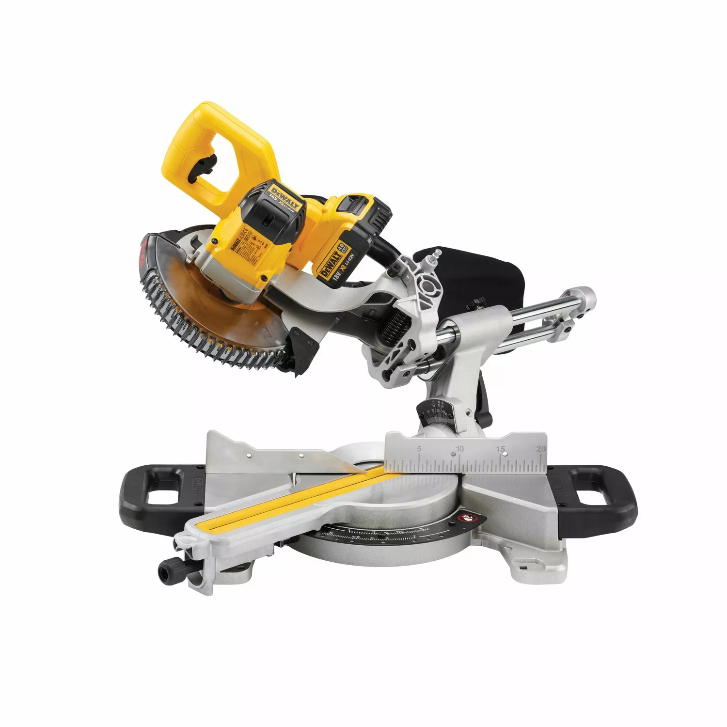 DeWALT DCS365P2 18V Li-Ion accu Afkortzaag set (2x 5,0Ah accu) - 184 x 16mm