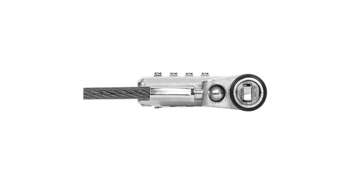 TargusDEFCON Ultimate Universal Resettable Combination Cable Lock with Slimline Adaptable Lock Head diefstalbeveiliging