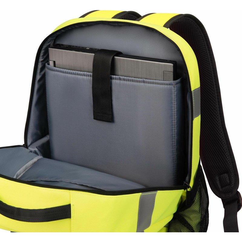 DICOTA P20471-17 sac à dos Noir, Gris, Jaune Polyéthylène téréphtalate recyclé (rPET)