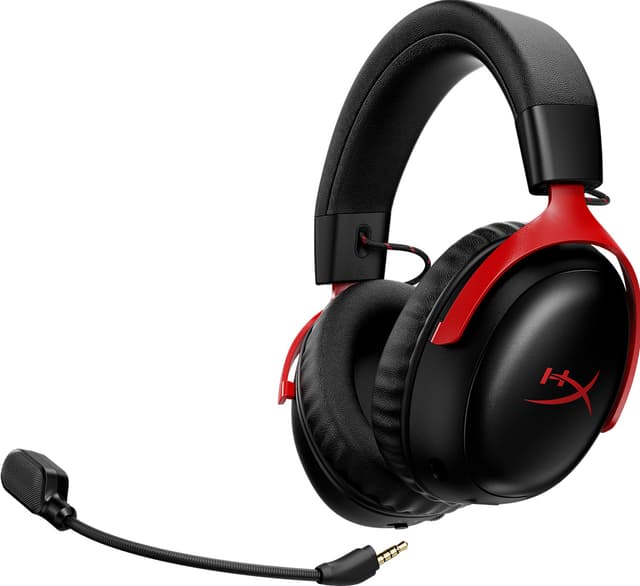HyperX Cloud III S Trådløst gaming headset (sort/rød)