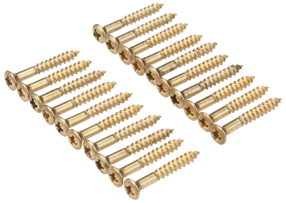 Arvid Nilsson Træskrue messing 4 x 30 mm 20-pak