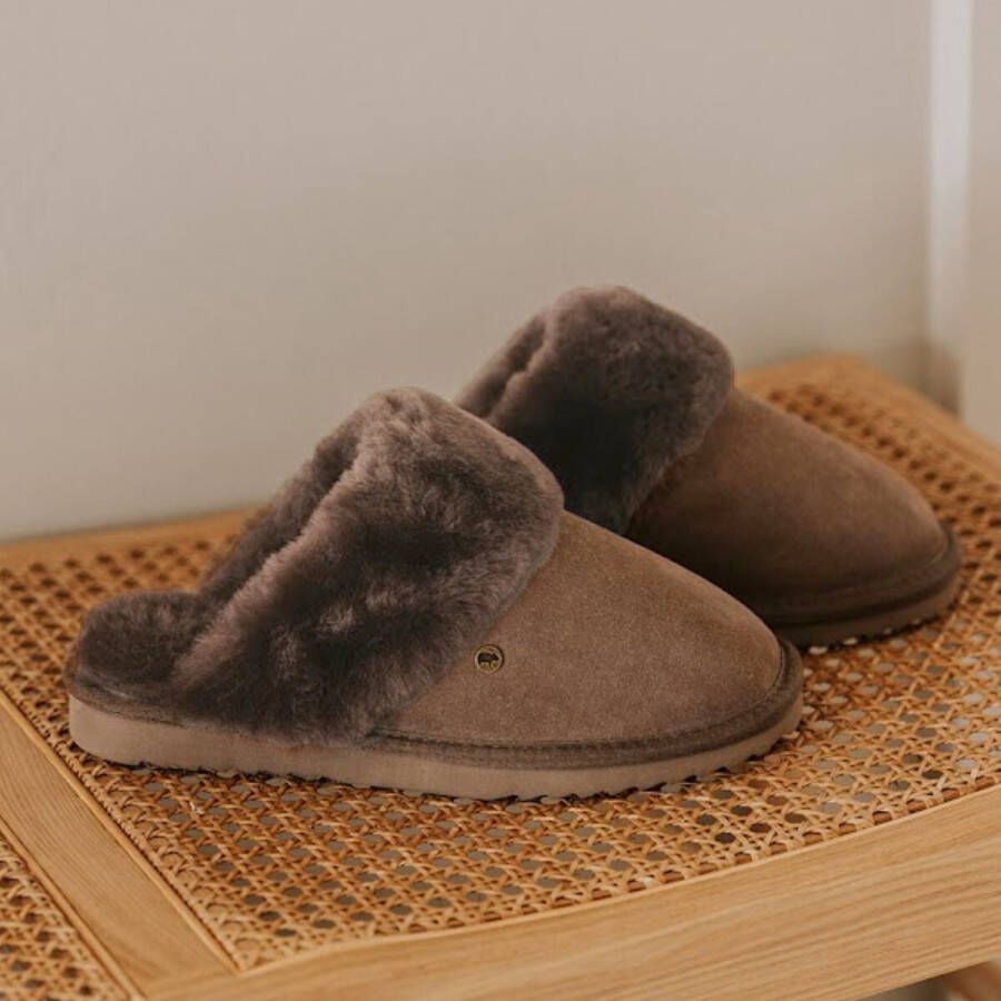 Warmbat Pantoffels Flurry FLS321055 Mud Bruin