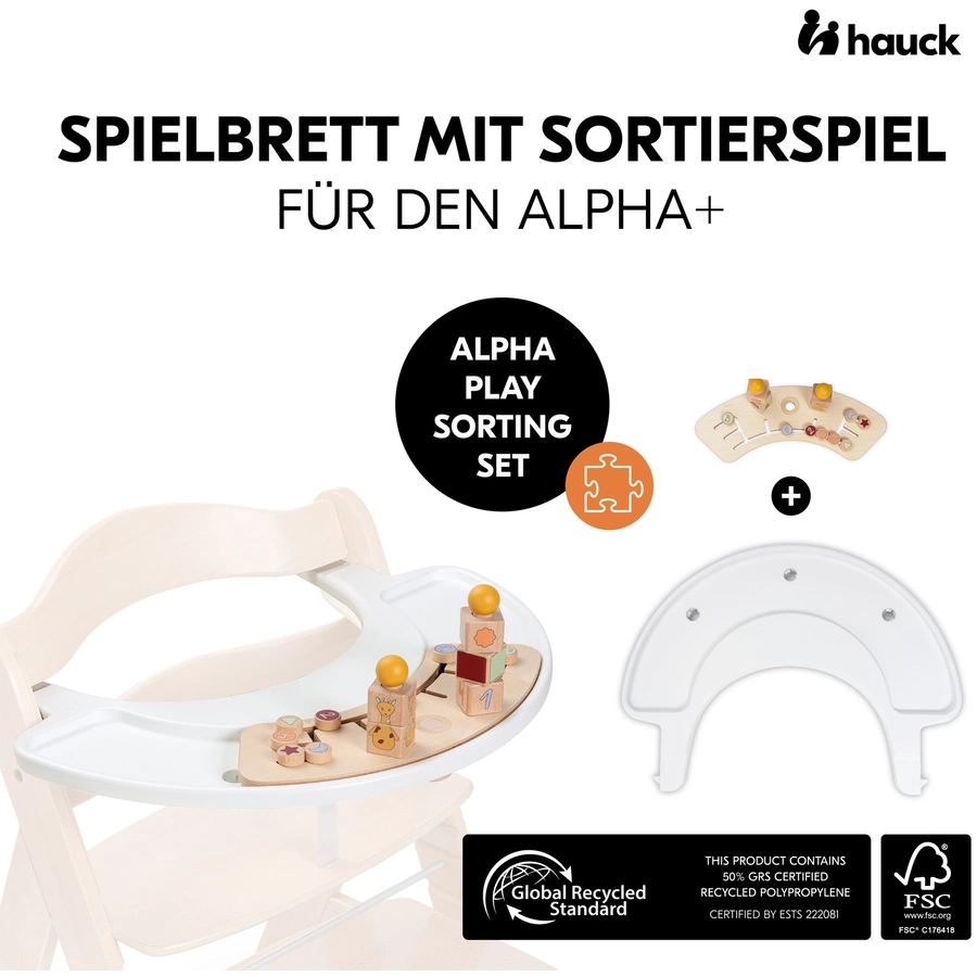 hauck Alpha Play Sorting Set Giraffe White
