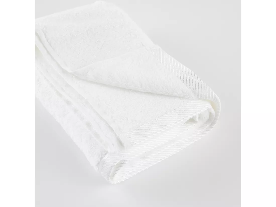 Serviette de Bain en Bambou Blanc Moyen 50x90 - Absorbante