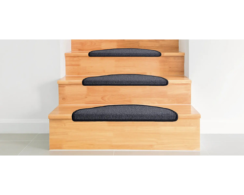 Trapmattenset Tobago antraciet 20x56 cm 15-delig