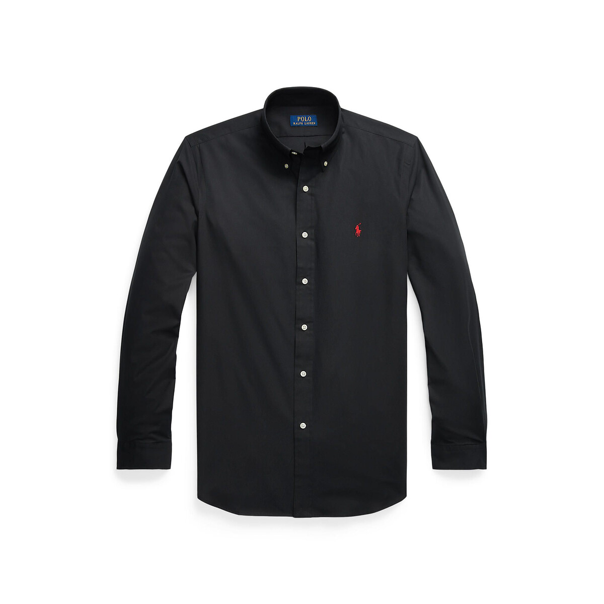 POLO RALPH LAUREN<br>Camisa ajustada em popeline elástica