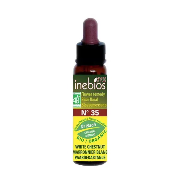 Inebios Fleur de Bach n°35 White Chestnut - Marronnier Blanc Bio 10ml