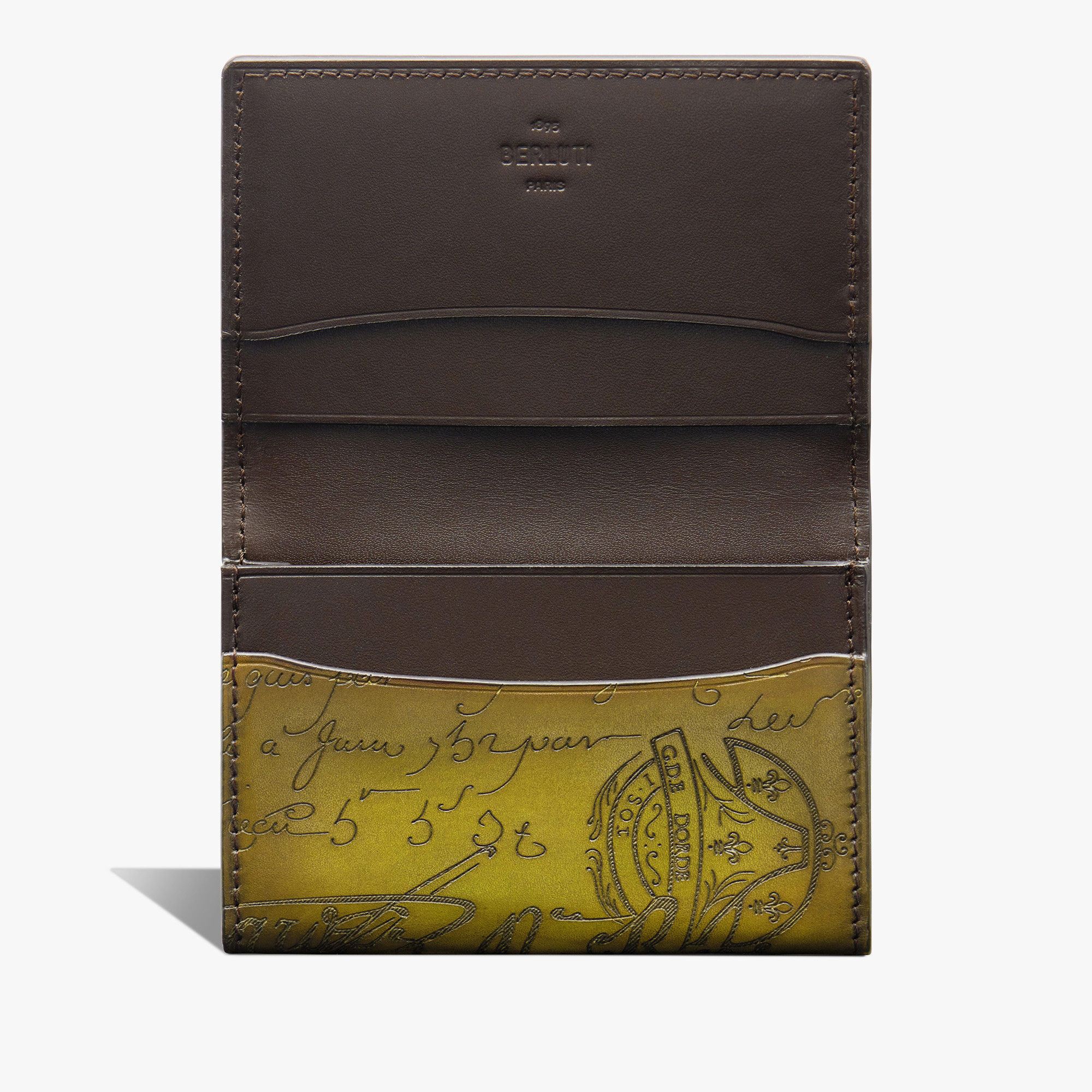 Porte-Cartes Imbuia En Cuir Scritto