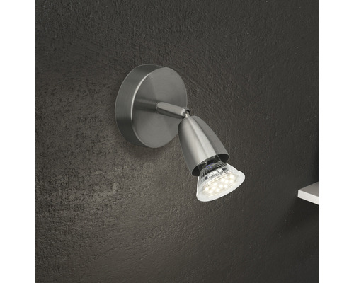 LED wandspot 3W 250 lm 3000 K Ø 8 cm chroom/mat