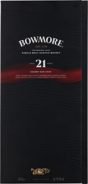 BOWMORE 21 YEARS SHERRY SINGLE MALT 70CL