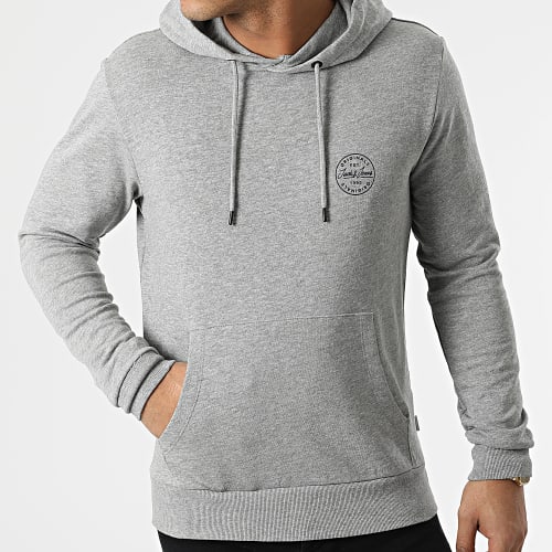 Sweat Capuche Shark Gris Chiné