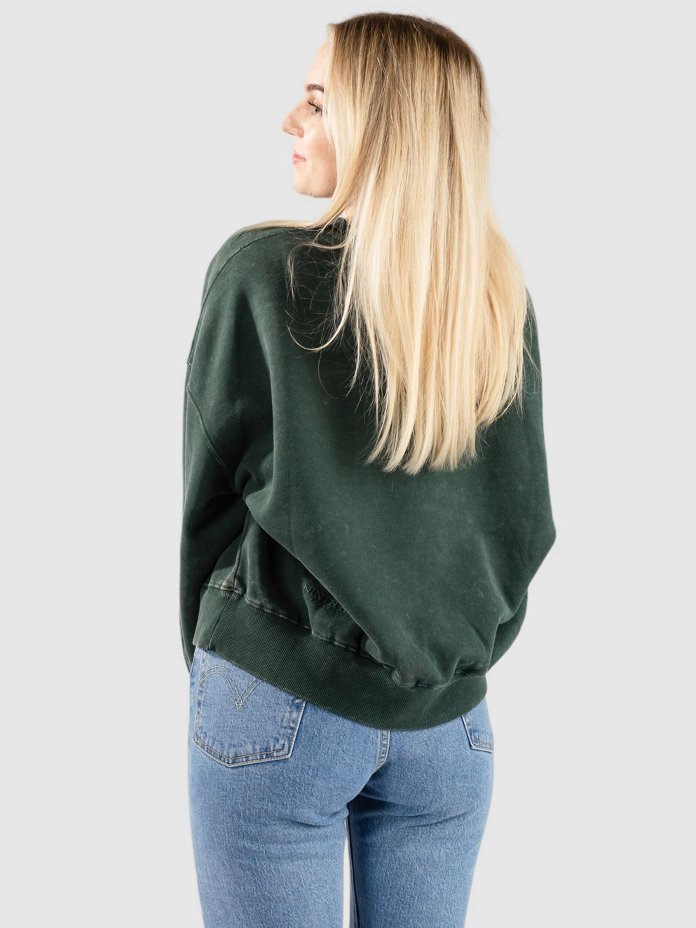 Ninth Hall Albie Min Crew Sweater wash green