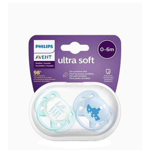 Philips Avent Ultra Soft Chupeta Nuvem e Navio 6-18m Duo