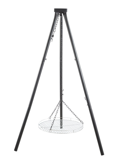 Bålsted tripod med bålfad og rist Ø55 cm - Grillexpert