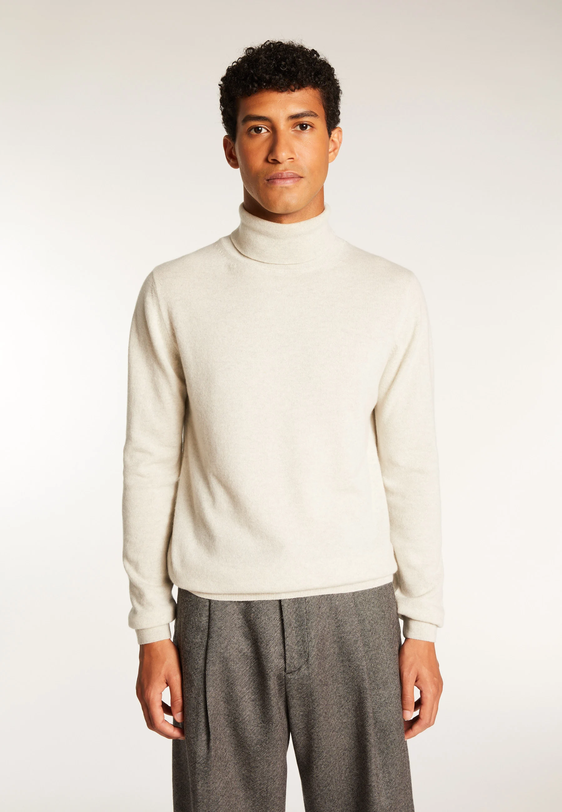 EDUARDOAH24 - Pull col roulé en cachemire | Gris