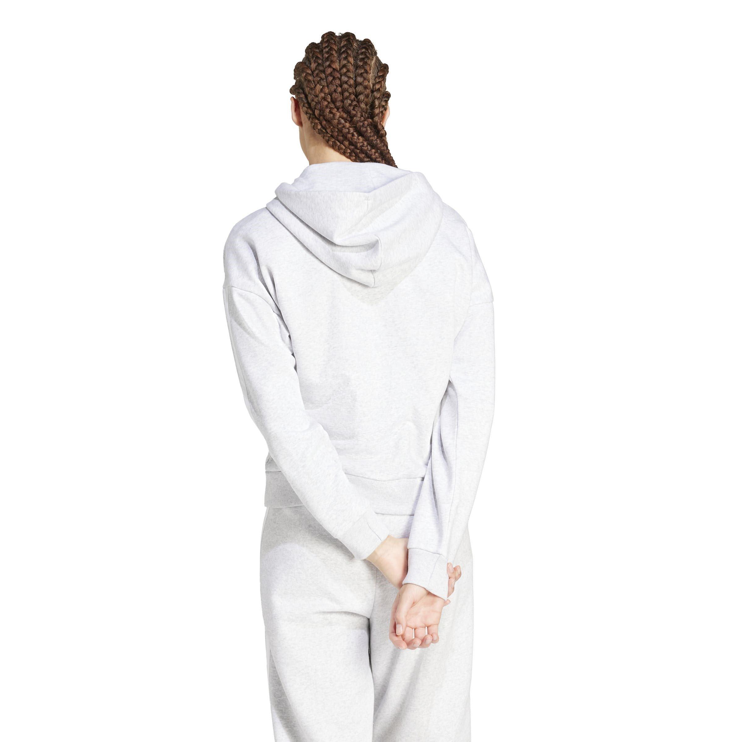 adidas Essentials 3 Stripe Zip Track Hoodie Womens