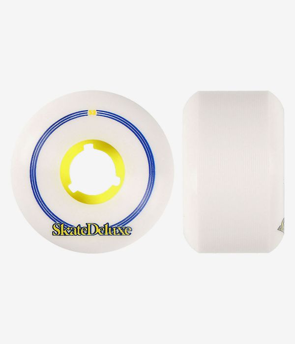 skatedeluxe Retro Conical Rollen (white yellow) 52mm 100A 4er Pack