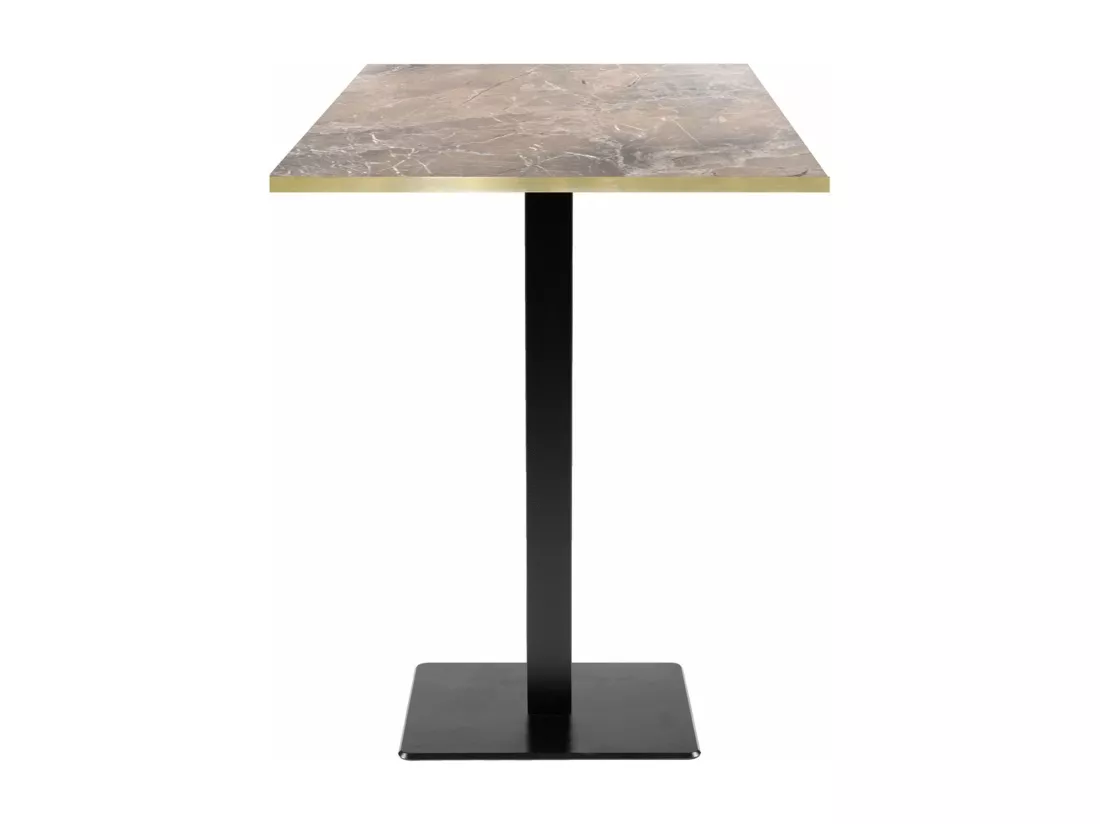 Mange-debout 60 x 60 cm - modèle Milan marbre grec chants laiton